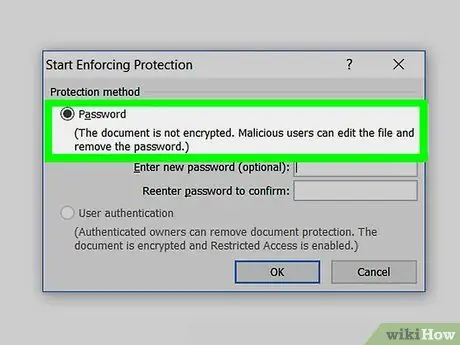 Password Protect a Microsoft Word Document Step 5