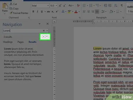 'Använd "Sök" och "Sök och ersätt" -funktioner i Microsoft Word -dokument Steg 6