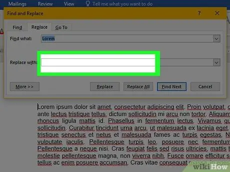 'Käytä "Etsi" ja "Etsi ja korvaa" -ominaisuuksia Microsoft Word -asiakirjoissa Vaihe 9