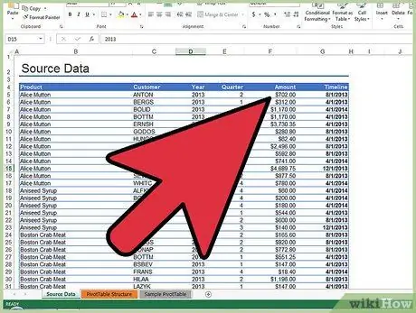 Tsim Kab Lus los ntawm Pivot Table Kauj Ruam 3