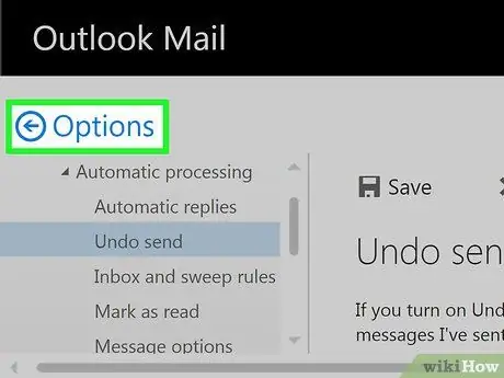 Rappeler un e-mail dans Outlook Étape 9