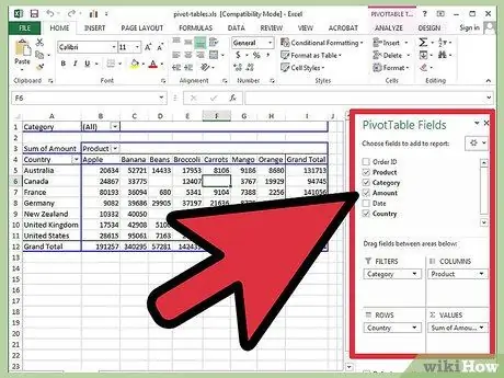 Ntxiv Kev Cai Teb hauv Pivot Table Kauj Ruam 4