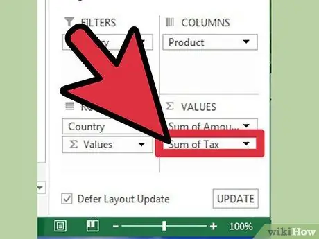 Pivot Table 8 -кадамга Custom Field кошуу