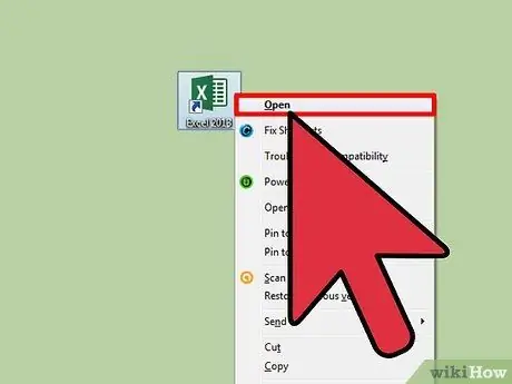 أضف في Excel الخطوة 1