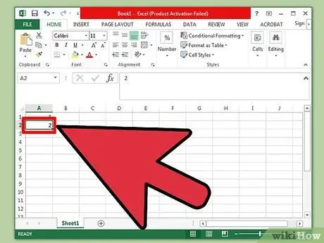 Pievienojiet programmā Excel 10. darbība