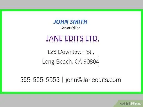 Make Business Cards in Microsoft Word Step 21