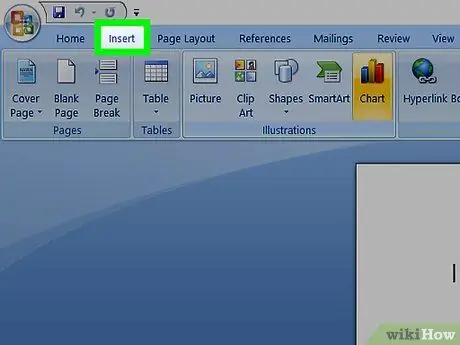 Microsoft Word Adım 3'e Grafik Ekleyin