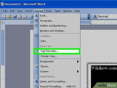 Promijenite orijentaciju teksta u programu Microsoft Word 17. korak