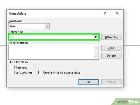 Consolidate in Excel Step 8