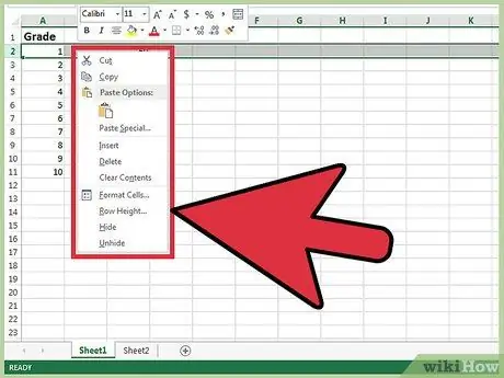 Umetanje redova u Excel korak 5