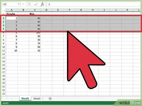 Umetanje redova u Excel 9. korak