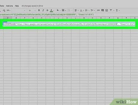 Extraia dados de outra planilha no Planilhas Google no PC ou Mac Etapa 13