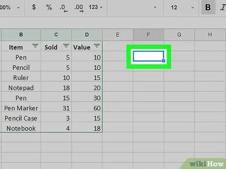 Extraia dados de outra planilha no Planilhas Google no PC ou Mac Etapa 4