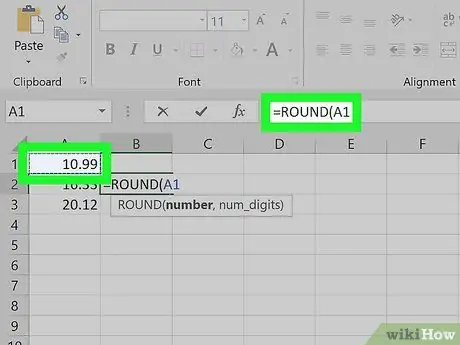 Round in Excel Step 9