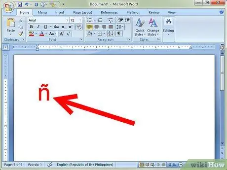 Microsoft Word Adım 9'da İspanyolca Yazın