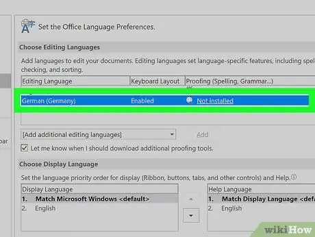 Word -da tilni o'zgartirish 12 -qadam