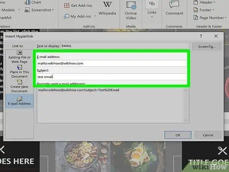 Insérer un lien hypertexte dans Microsoft Word Étape 10