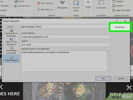 Ntxig Hyperlink hauv Microsoft Word Kauj Ruam 11