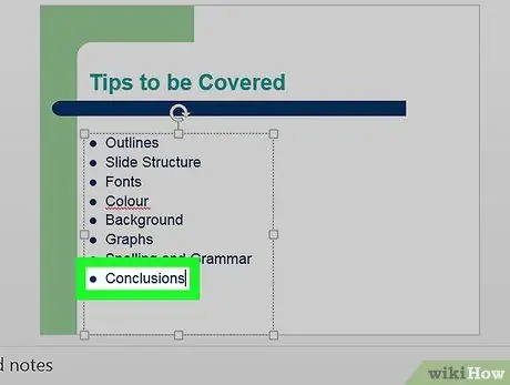 Ntxiv ib lub ntsiab lus Bullet Point hauv PowerPoint Step 6