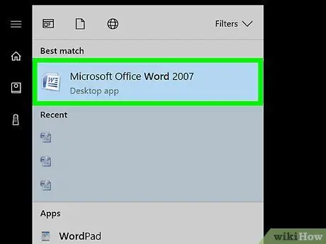 Създайте индекс в Word Стъпка 1