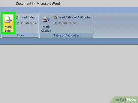 Create an Index in Word Step 3