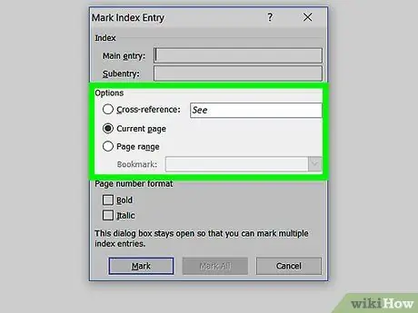 Skapa ett index i Word Steg 5