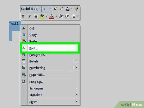 Create an Index in Word Step 7