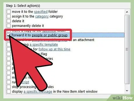Vytvorte v programe Outlook pravidlo na preposielanie pošty, krok 24