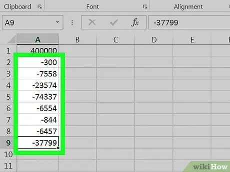 Subtrahiere in Excel Schritt 22