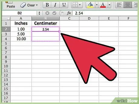 Konvertera enkelt mätningar till Microsoft Excel Steg 19