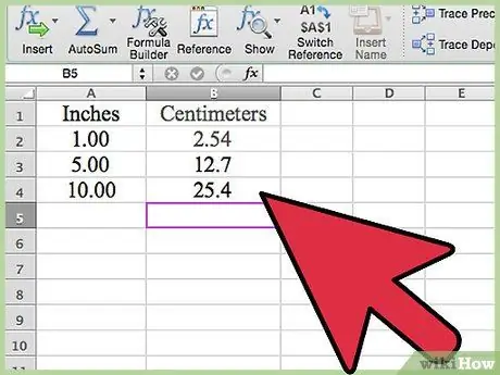 Jednostavno pretvorite mjerenja u Microsoft Excel 21. korak