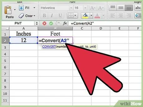 تبدیل اندازه گیری ها به راحتی به Microsoft Excel مرحله 5