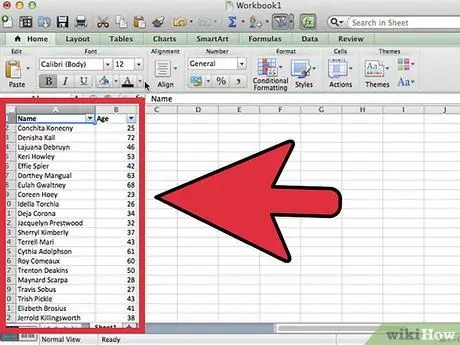 Excel Adım 1'de Rastgele Bir Örnek Oluşturun