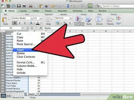 Buat Sampel Rawak di Excel Langkah 2