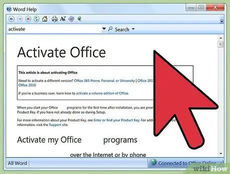 Kích hoạt Microsoft Office 2010 Bước 3