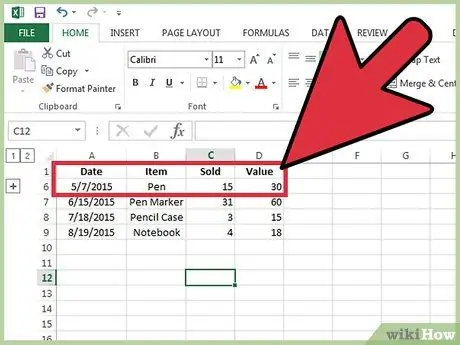 Dissocier dans Excel Étape 5