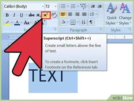 Opret Superscript og Subscript i MS Word Trin 2