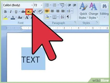 MS Word бағдарламасында үстіңгі және қосалқы жазба жасау 7 -қадам