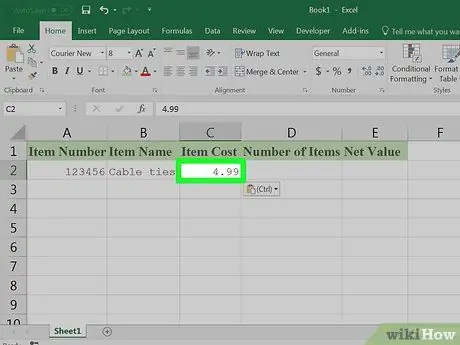 Buat Senarai Inventori di Excel Langkah 15