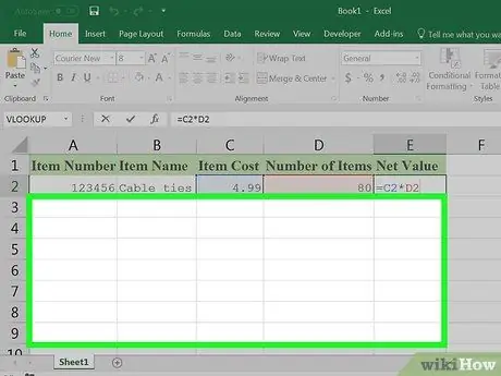 Tsim ib daim ntawv teev cov khoom lag luam hauv Excel Kauj Ruam 18