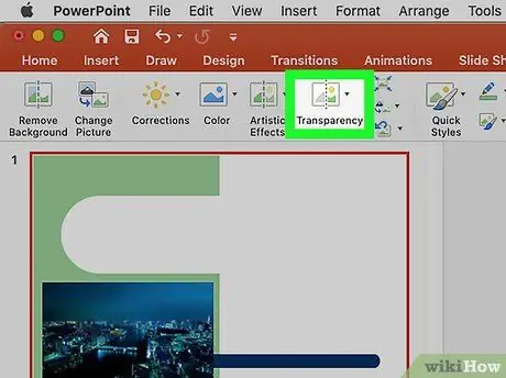 Skift gennemsigtighed i PowerPoint Trin 22