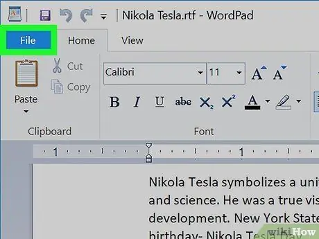 Konvertuokite „Wordpad“į „Word“2 veiksmą