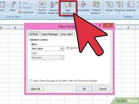 أضف مربعًا منسدلًا في Excel 2007 الخطوة 5