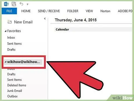 Включение или выключение помощника "Нет на рабочем месте" в Microsoft Outlook Шаг 1