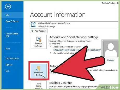 قم بتشغيل أو إيقاف تشغيل مساعد خارج المكتب في Microsoft Outlook الخطوة 2