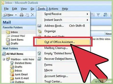 Aktivizoni ose Çaktivizoni Asistentin jashtë Zyrës në Microsoft Outlook Hapi 8