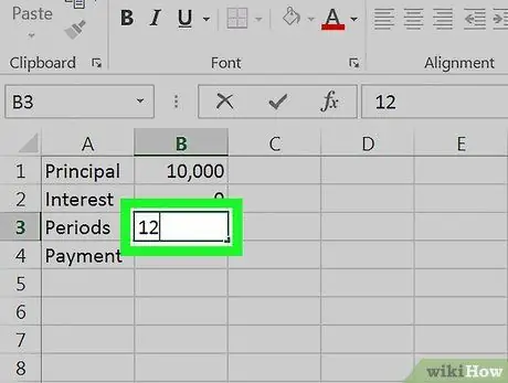 Microsoft Excel -dən istifadə edərək faiz ödənişini hesablayın 6 -cı addım