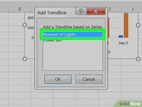 Veiciet tendenču analīzi programmā Excel 6. darbība