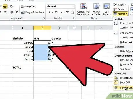 Teilen Sie in Excel Schritt 6