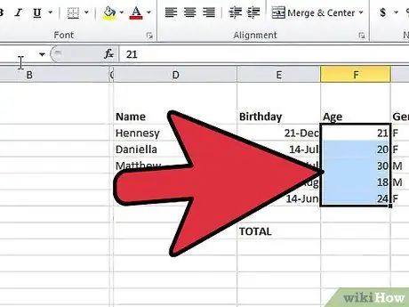 Divide in Excel Step 9